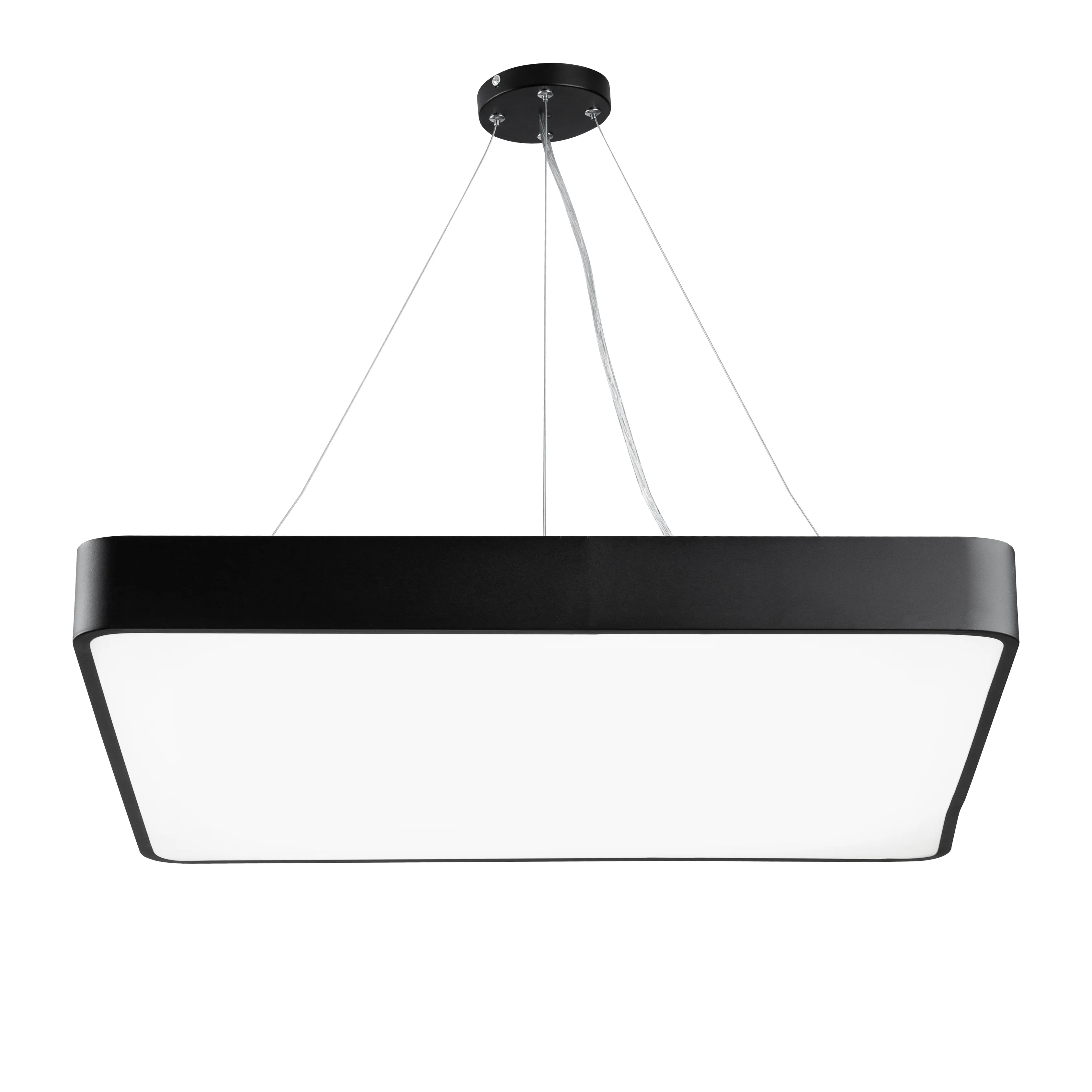 Светильник светодиодный Geometria Quadro SPO-164-B-40K-110 110Вт 4000К 17300Лм IP40 800х800х80 черный подвесной ЭРА Б0050589