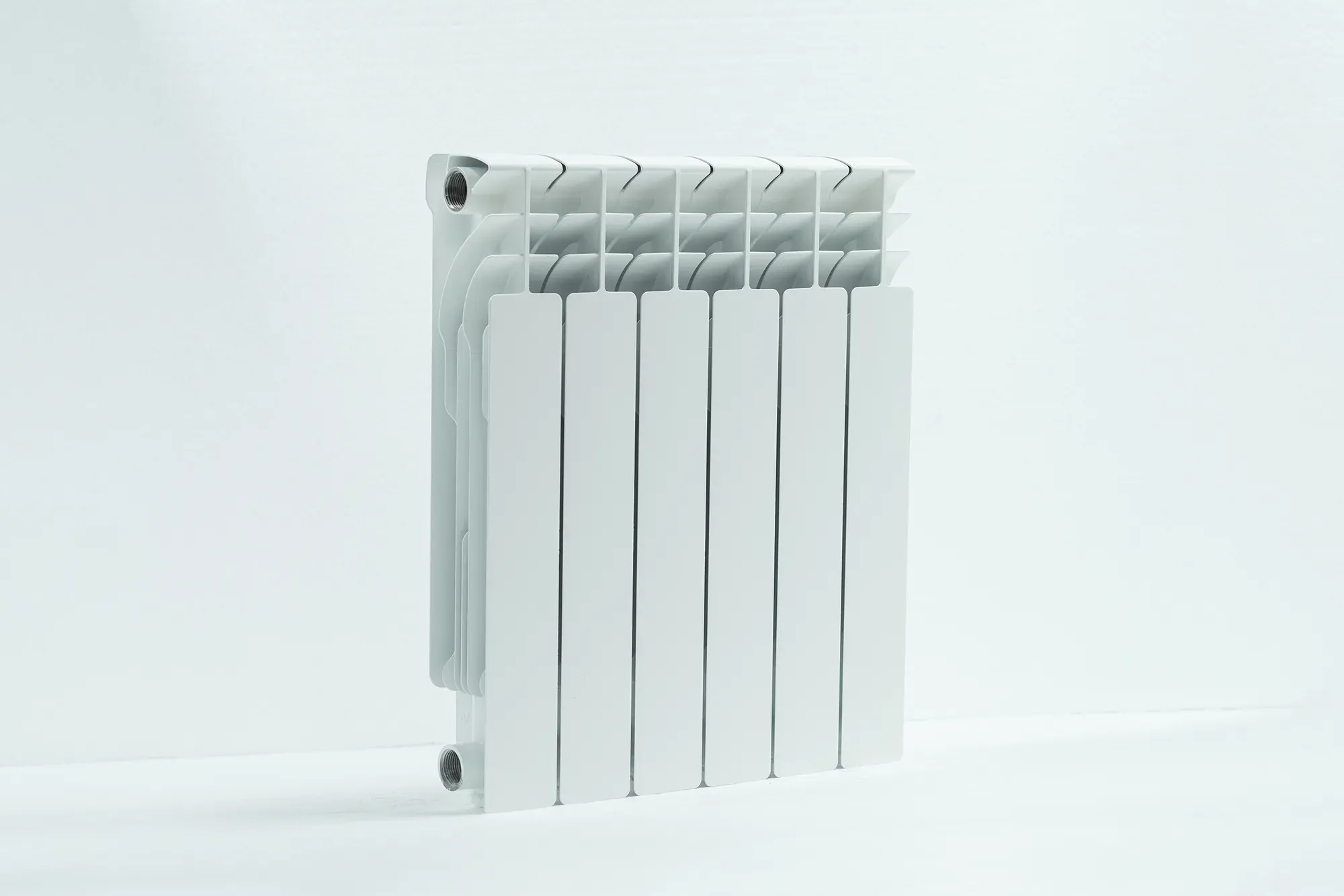 Радиатор алюминиевый секционный 500/100/6 боковое подключение Русский радиатор RRC500*100AL06