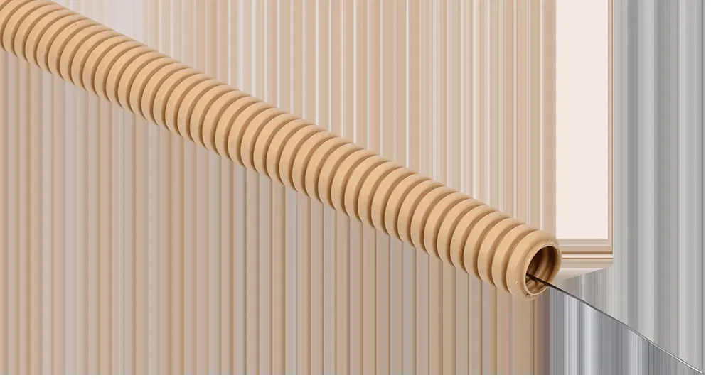 Elasta труба гофрированная пвх d=25мм с зондом сосна (25м) IEK ET-TG21-121-025-025-K34