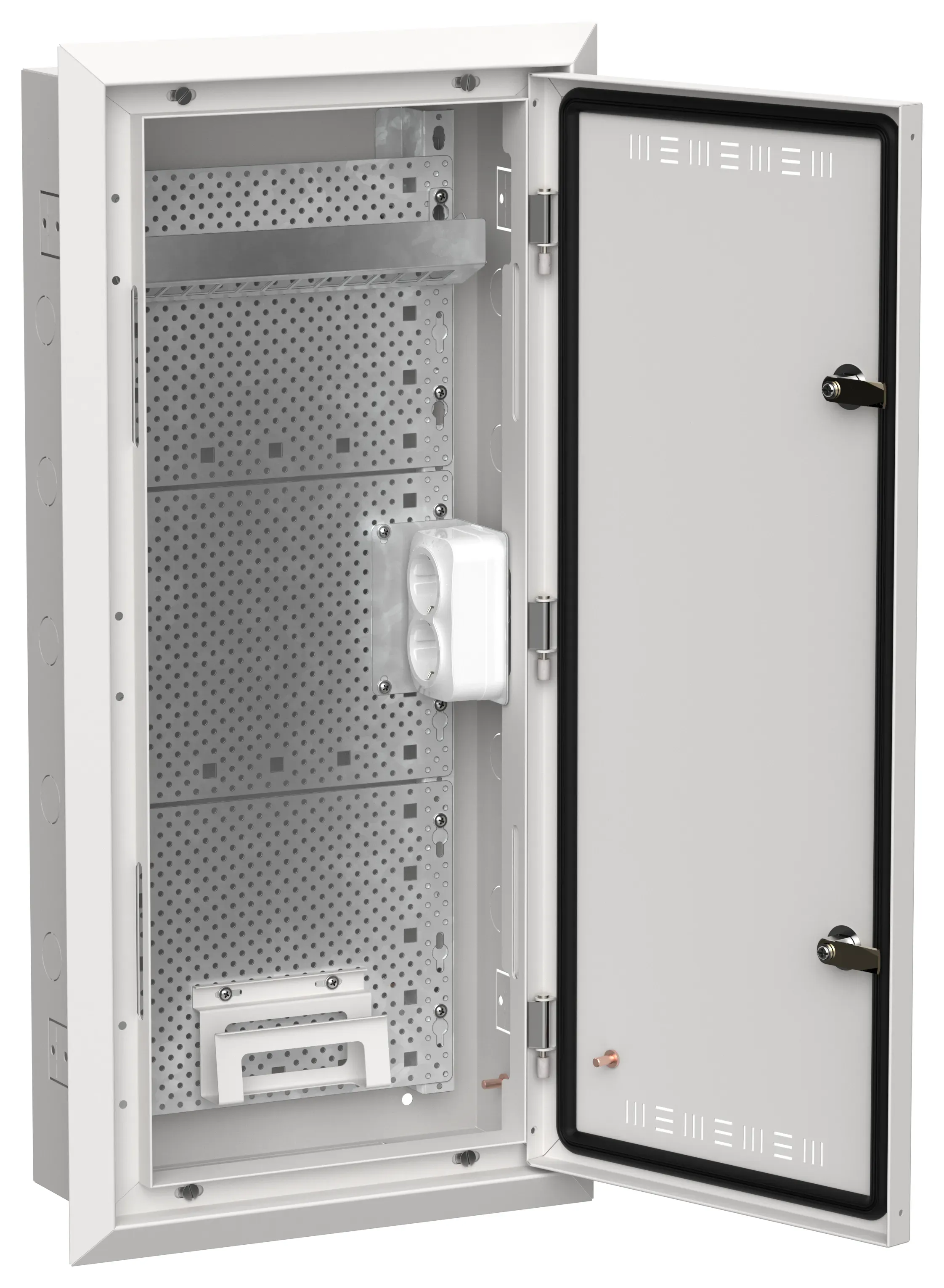 Titan 5 корпус мультимедиа щрв-48 (1х48) 755х365х130мм ip30 белый iek IEK TI5-51-V-048-30