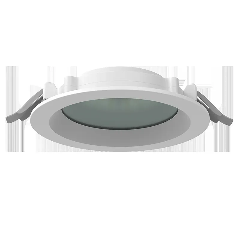 Светильник светодиодный DL-01 Pro 160 мм 20 Вт 3000 К CRI90 176x51 мм IP65/40 RAL9003 белый муар с защитным силикатным стеклом аварийный автономный постоянного действия Вартон V1-RF-0R183-10GOA-6502030