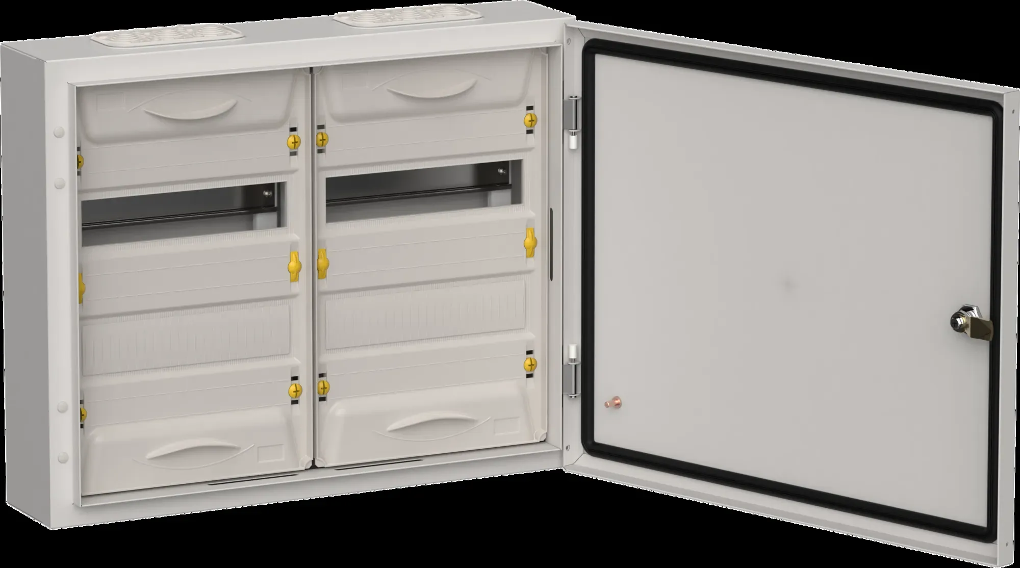 Titan 5 корпус металлический щрн-48 (2х24) 460х570х140 ip54 сер IEK TI5-50-N-2X024-54-7035