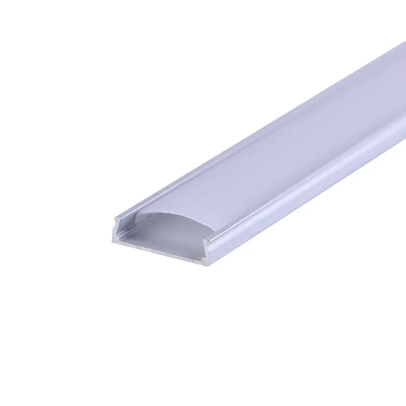 Комплект врезного алюминиевого профиля с рассеивателем 24х6мм 1м REXANT 146-403-1