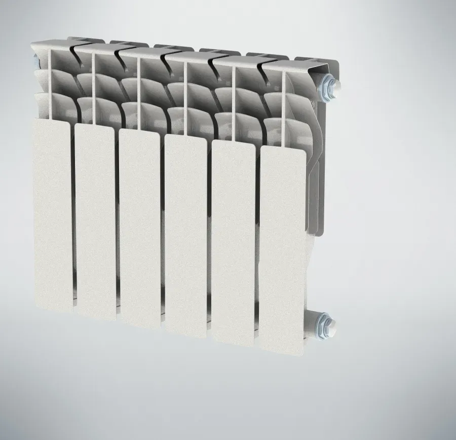 Радиатор алюминиевый секционный 350/100/9 боковое подключение НРЗ БП-00014000