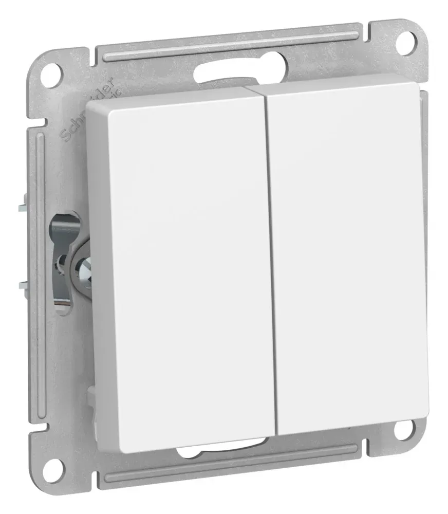 ATLASDESIGN 2-клавишный ВЫКЛЮЧАТЕЛЬ, сх.5, 10АХ, механизм, ЛОТОС SE (Потенциал) ATN001351