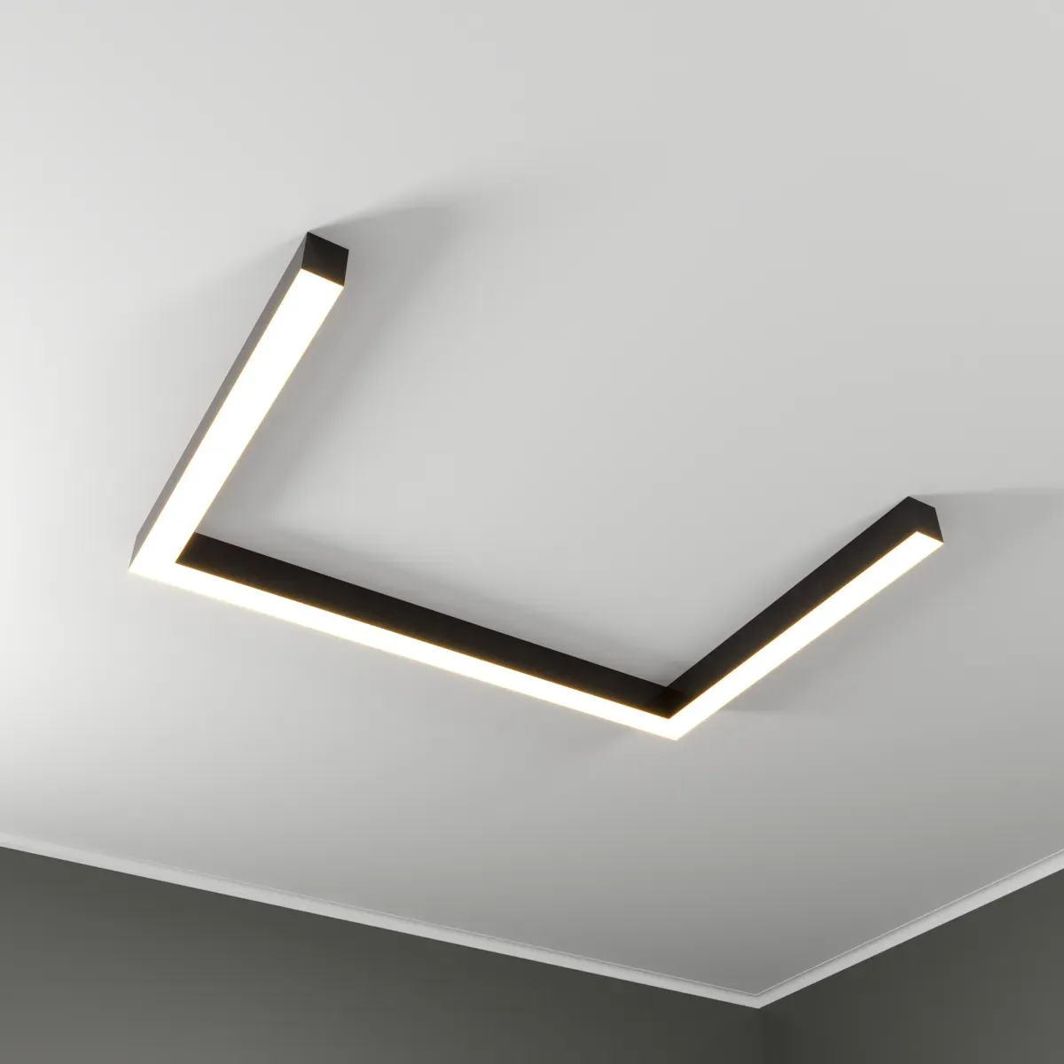 Светильник светодиодный RVE-LBX-SYMBOL-П-800-N (Символ П 800х800х100мм 56Вт Накладной 4000К Белый) RVElektro RVE00001546