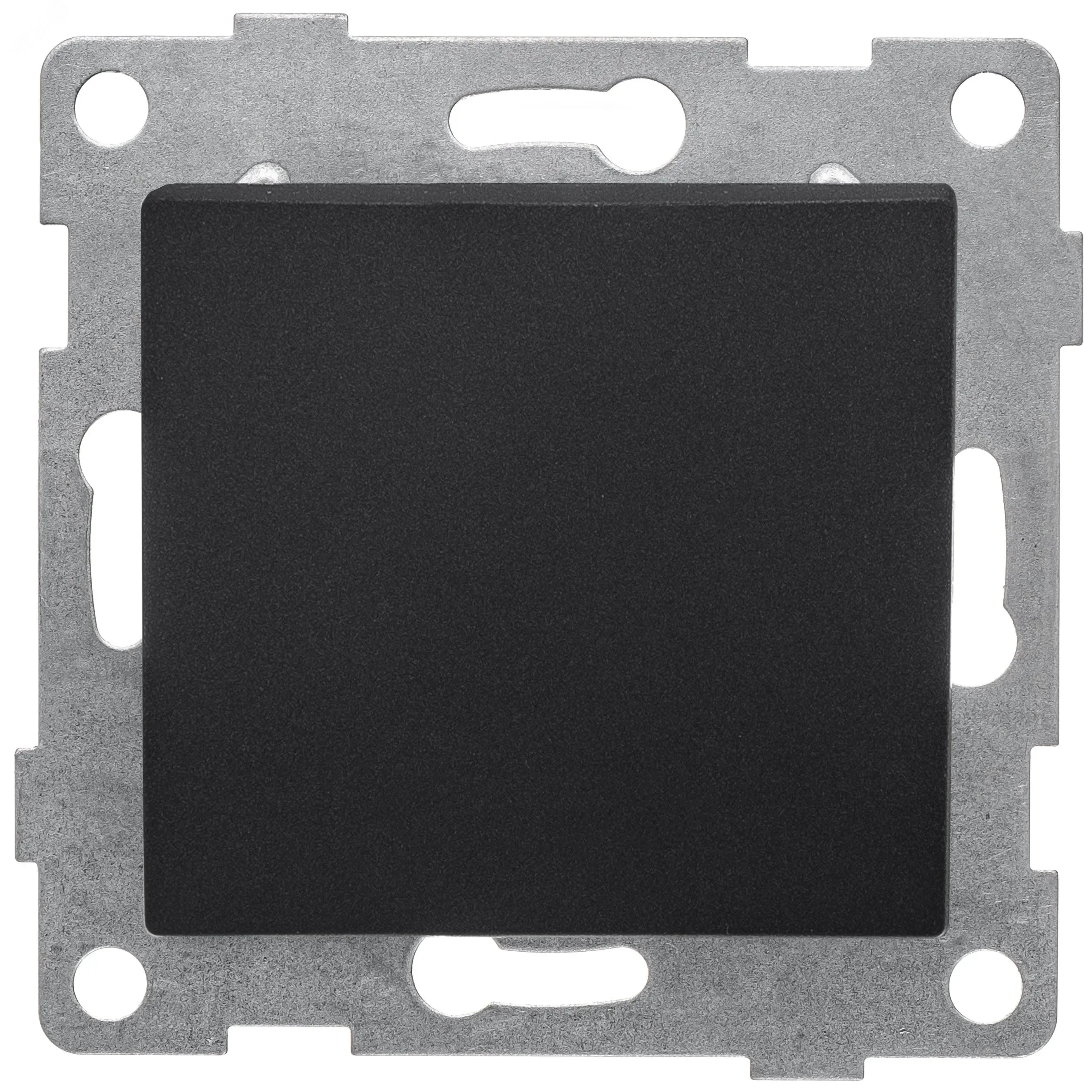 GUSI Bravo механизм выключателя 1кл. самовозвратный, скрытая  установка,  10А, 250В. Цвет: графит. GUSI Electric С10В6-010