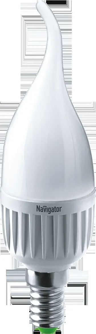Лампа светодиодная led 7вт e14 теплый матовая свеча на ветру NAVIGATOR GROUP 18946