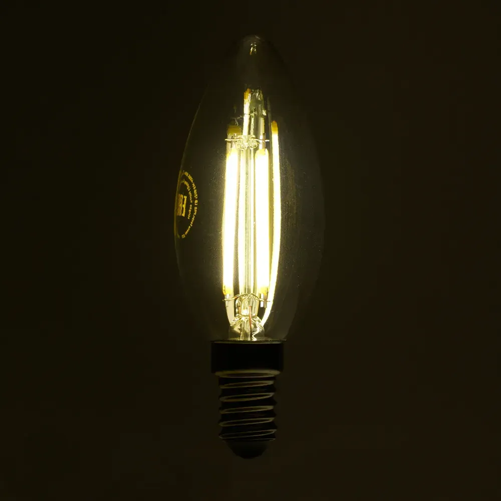 Лампа светодиодная LED 6вт Е14 белый свеча FILAMENT Feron.PRO