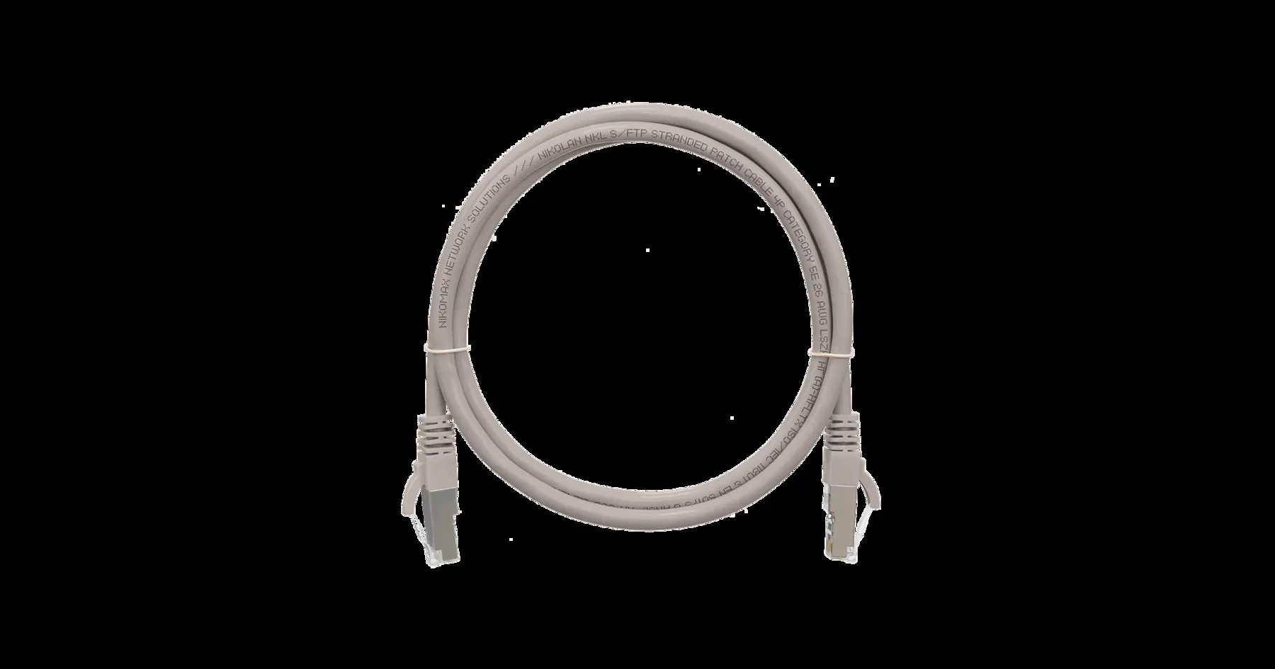 Патч-корд F/UTP 4 пары Кат.5e 2хRJ45/8P8C T568B 7х0165мм LSZH серый 5м