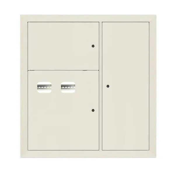 Щит этажный 2 кв. ral9002 (1000х950х160) proxima EKF MB29-V-2-RAL9002