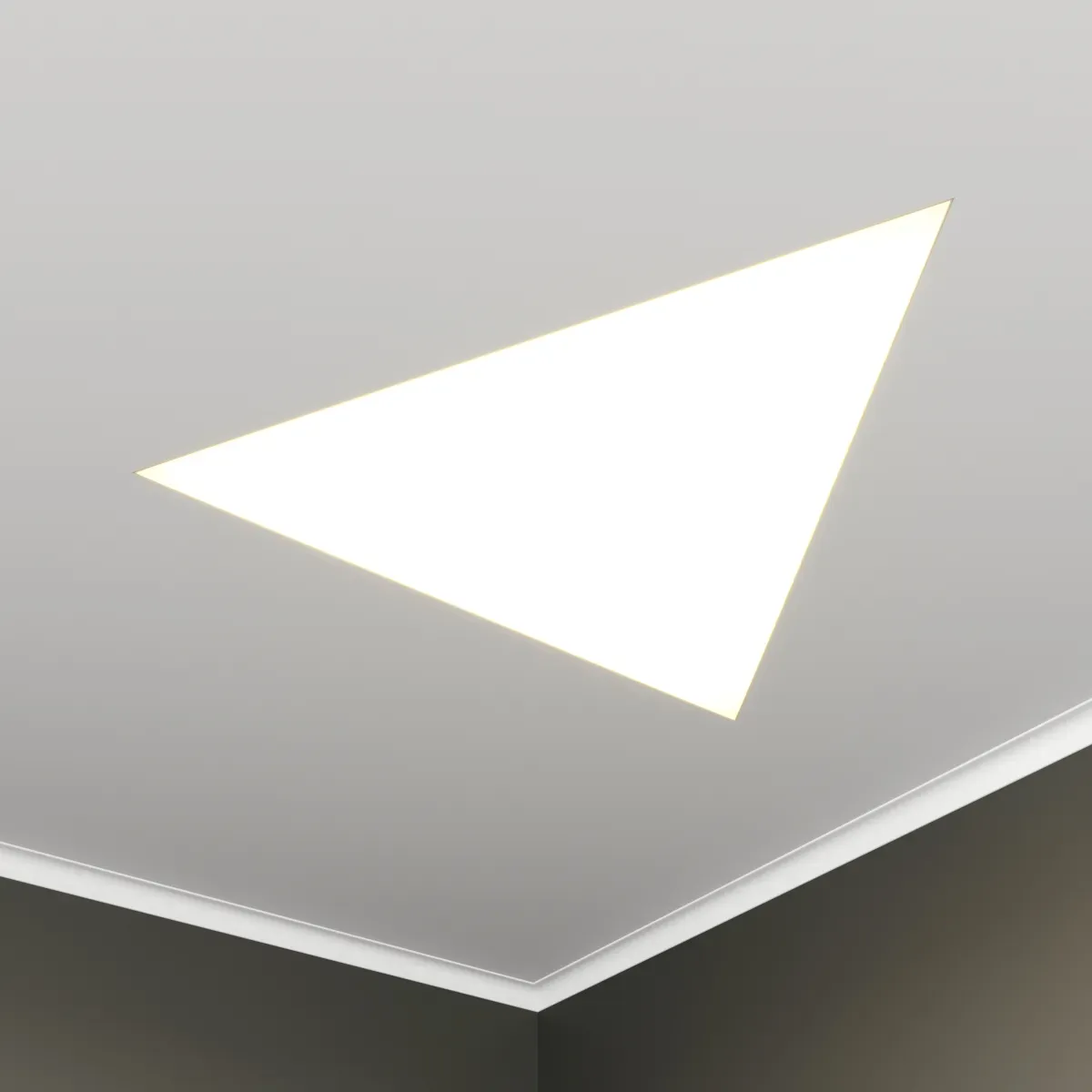 Светильник светодиодный RVE-LBX-TRIO-1030-V (Треугольник 1030х896х120мм 47Вт встраиваемый 4000K Белый) RVElektro RVE00002962
