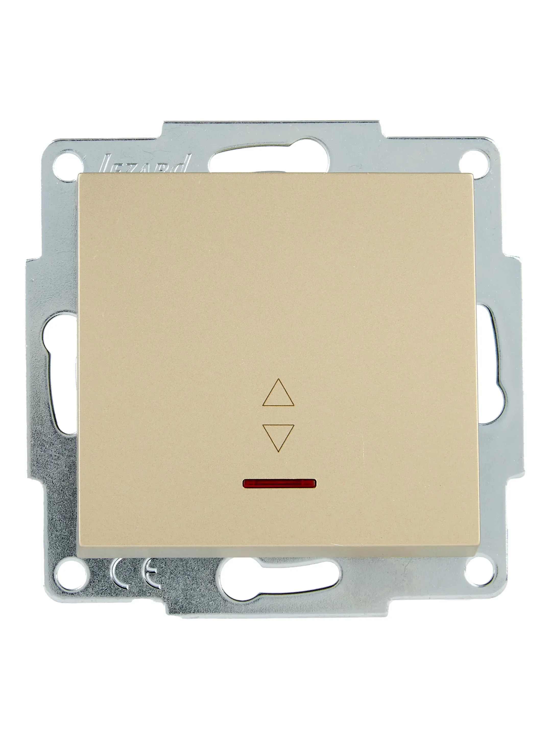 VESNA Выключатель проходной с подсветкой золото Lezard 742-3688-114