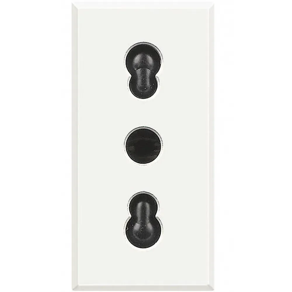 Axolute Розетка 2К+З 10/16А 250В~ с экранированными контактами белый LEGRAND HD4180