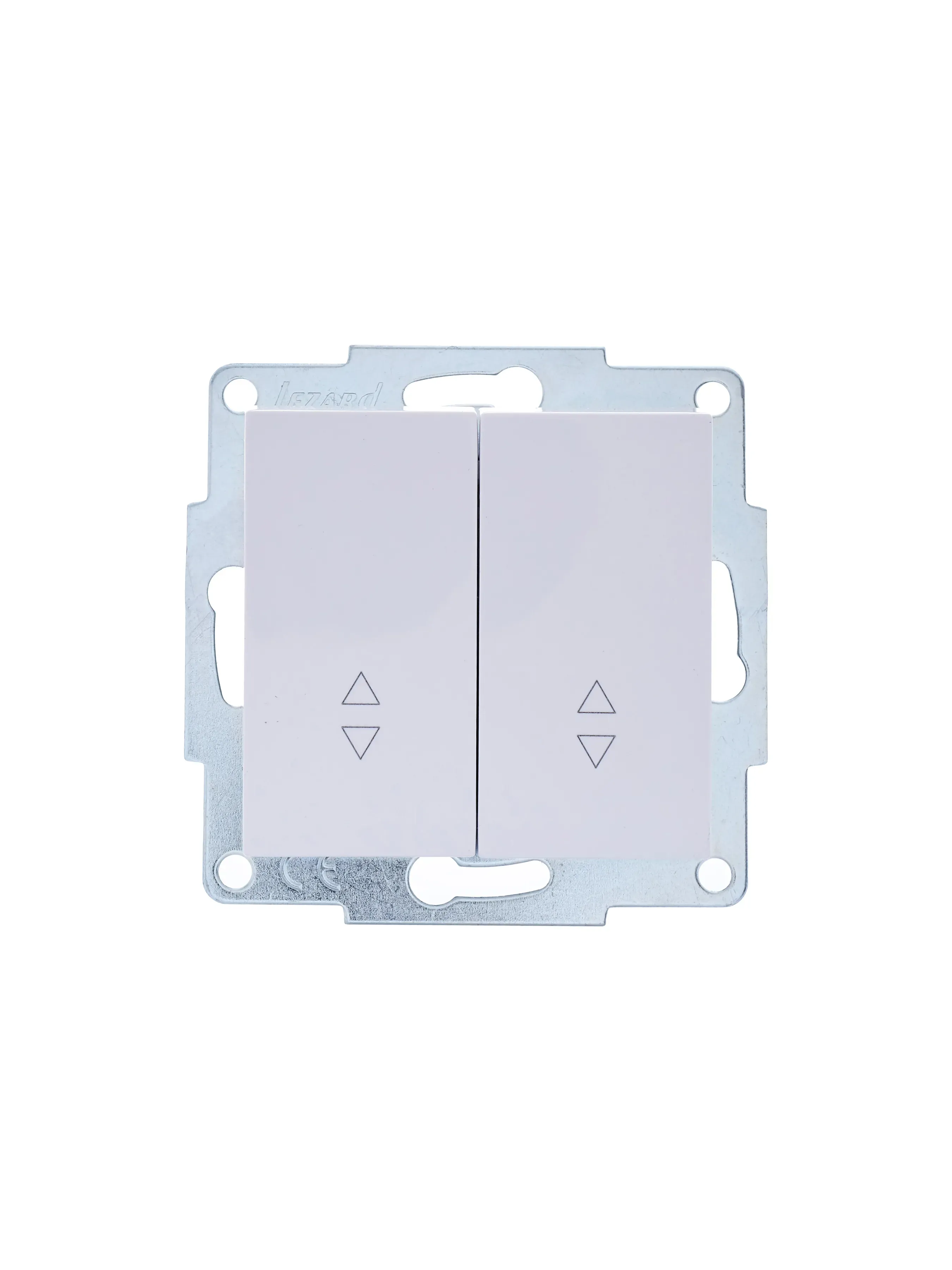 VESNA Выключатель проходной двойной белый Lezard 742-0288-106