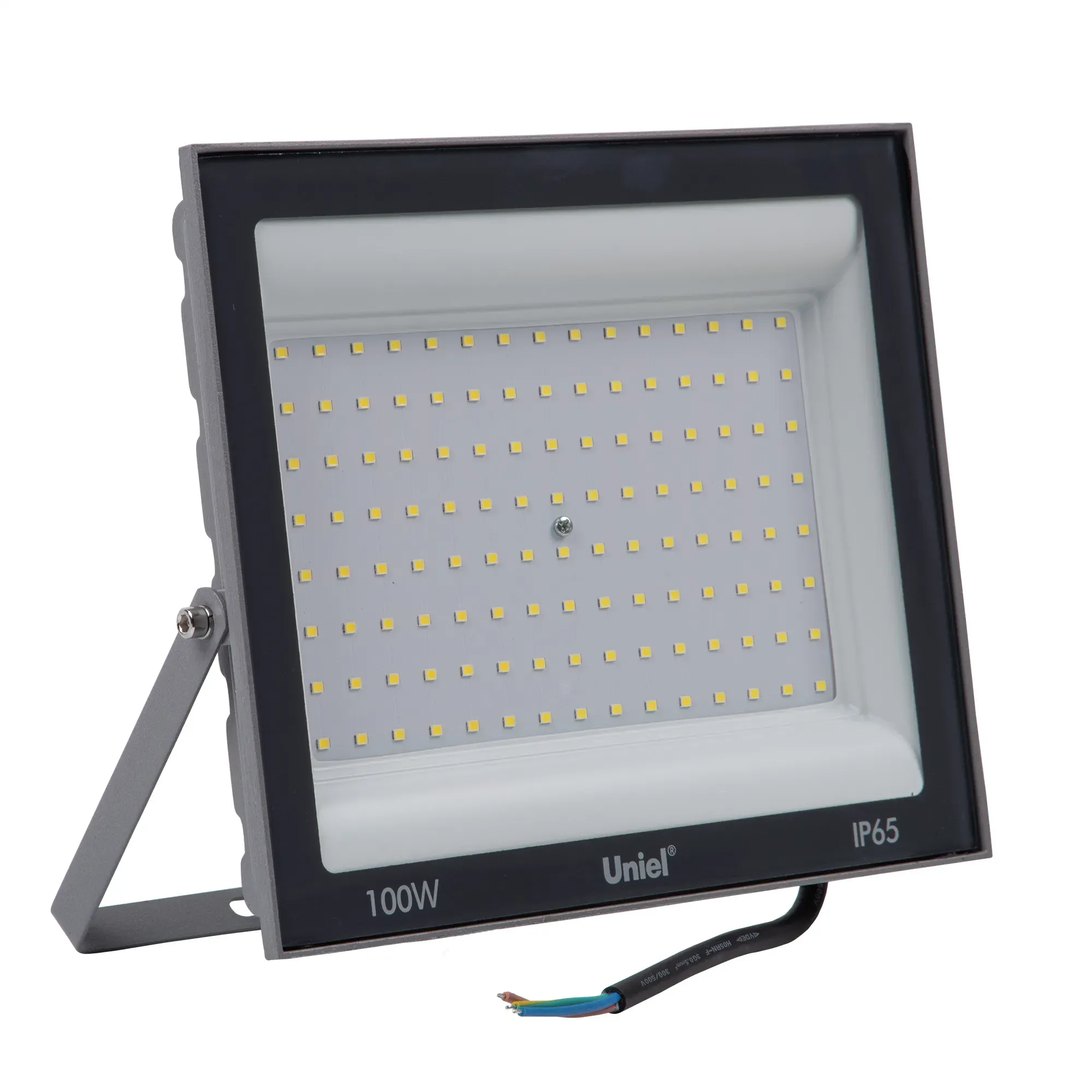 Прожектор светодиодный 100 вт дневной свет 6500k корпус серый tm uniel ulf-f23-100w/6500k ip65 160-240v grey UNIEL UL-00011848