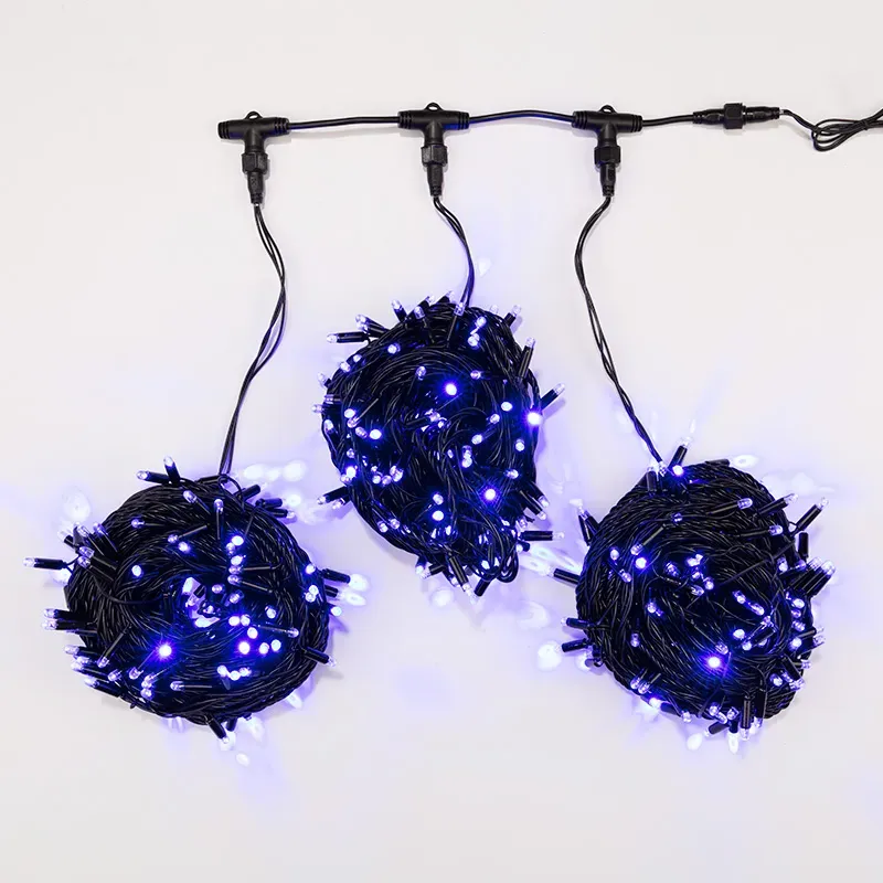 Гирлянда LED ClipLight 24V, 3 нити по 20 м, свечение с динамикой, диодов Синий Neon-Night 323-303