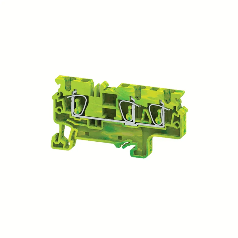 Клемма заземляющая пружинная OptiClip CXG-2,5-TRIPLET-PE-I-(0,2-2,5)-PEN КЭАЗ Optima (от-ка) 331828