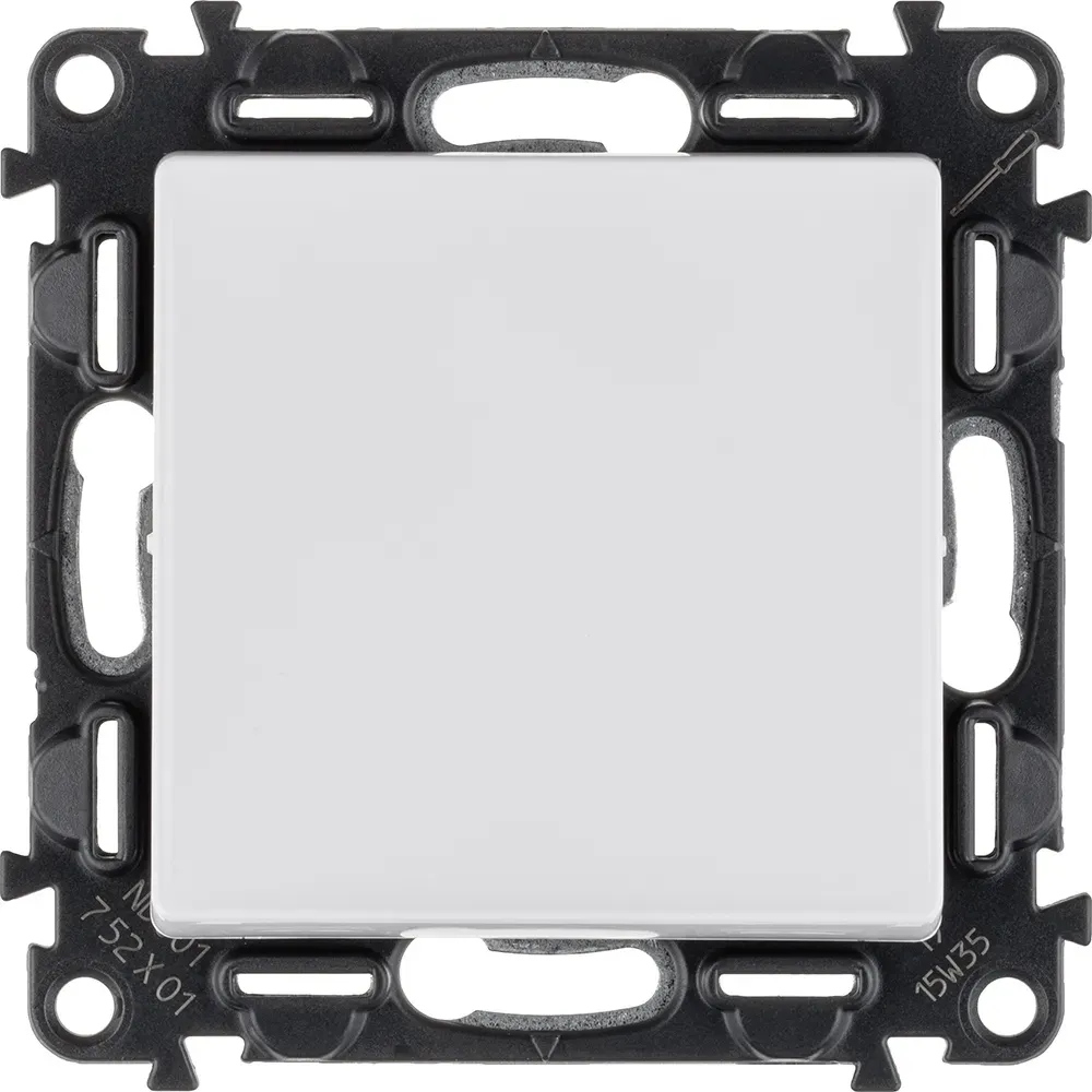 Valena LIFE Выключатель 10АХ 250В с лицевой панелью Безвинтовые зажимы Белый LEGRAND 752401