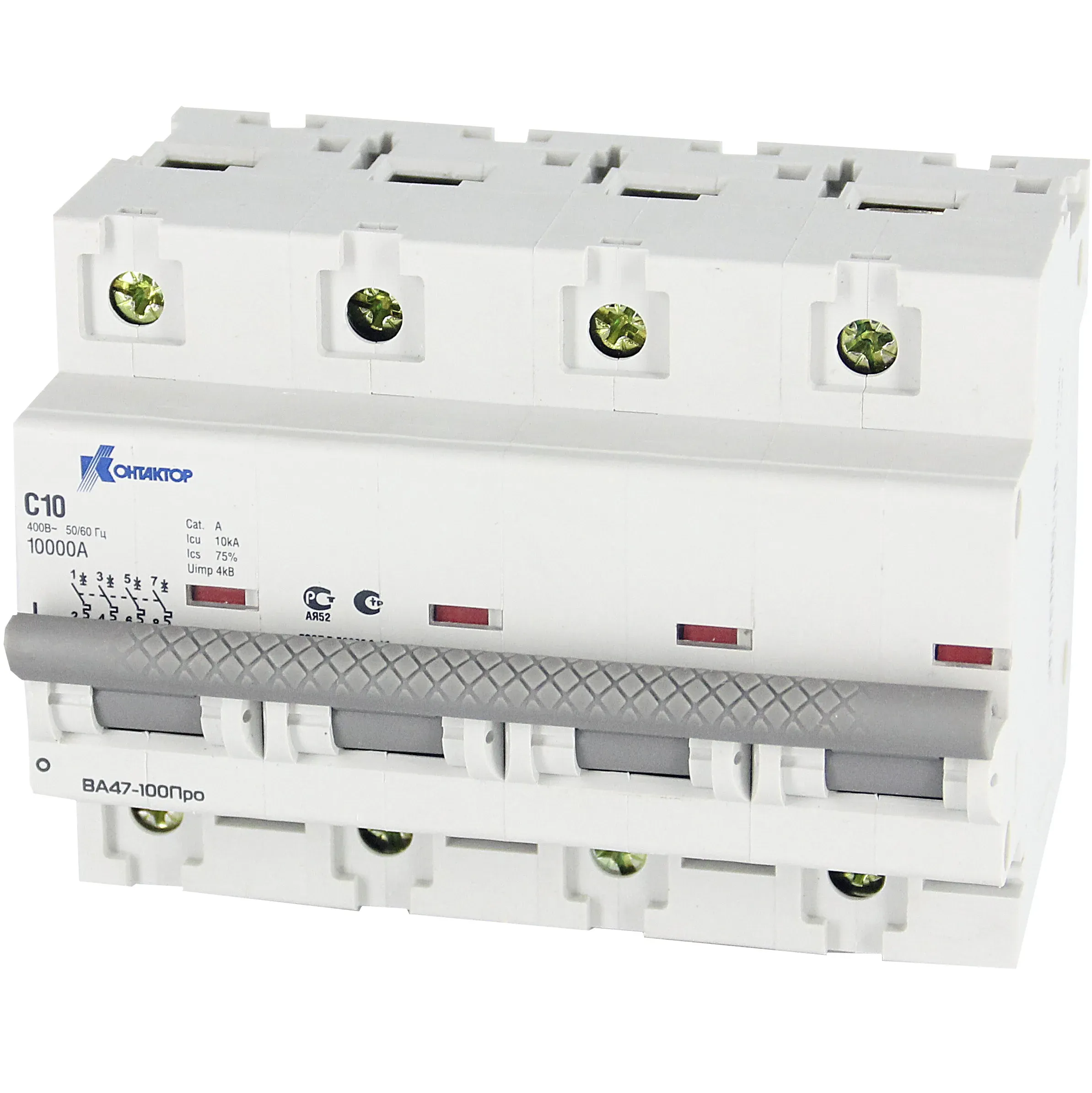 Выключатель автоматический четырехполюсный 63a с ва47-100про 10ka КОНТАКТОР УЛЬЯНОВСК 7000368