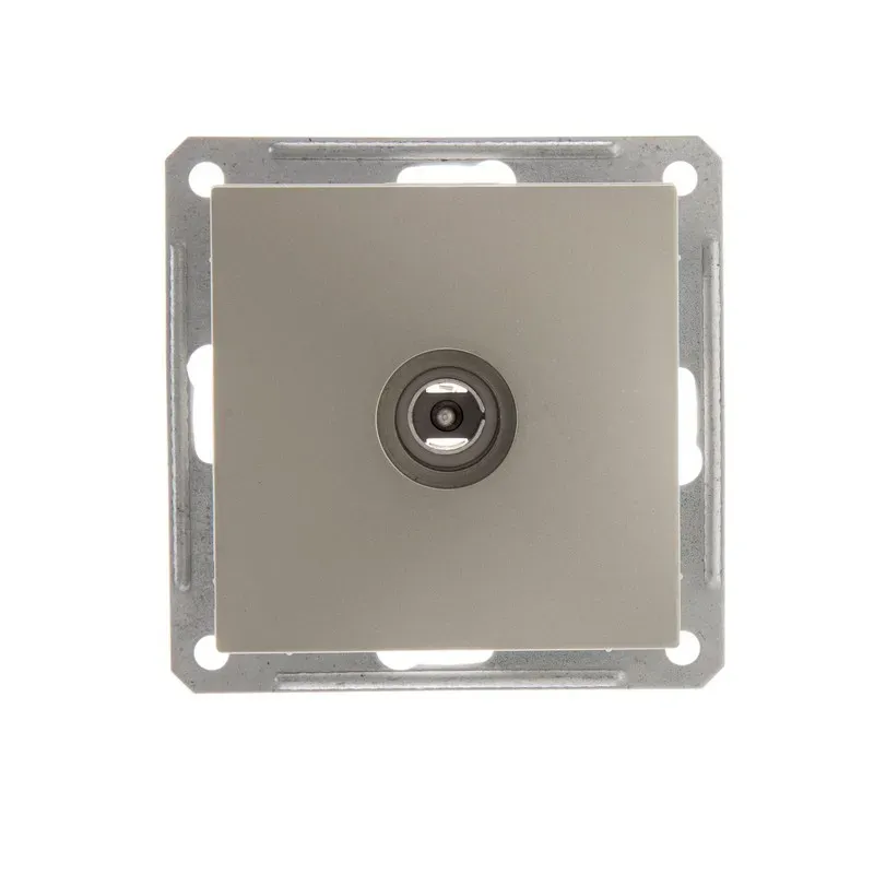 W59 Розетка телевизионная TV скрытая в рамку шампань SE (Потенциал) RTS-151-4-86