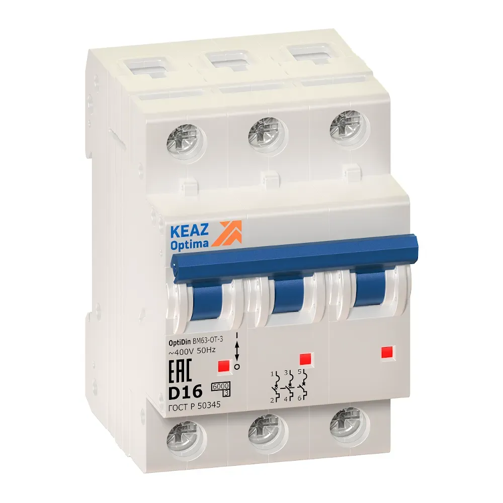 Ограничитель тока 3п 32а d optidin bm63-ot-3d32-ухл3 КЭАЗ 219965