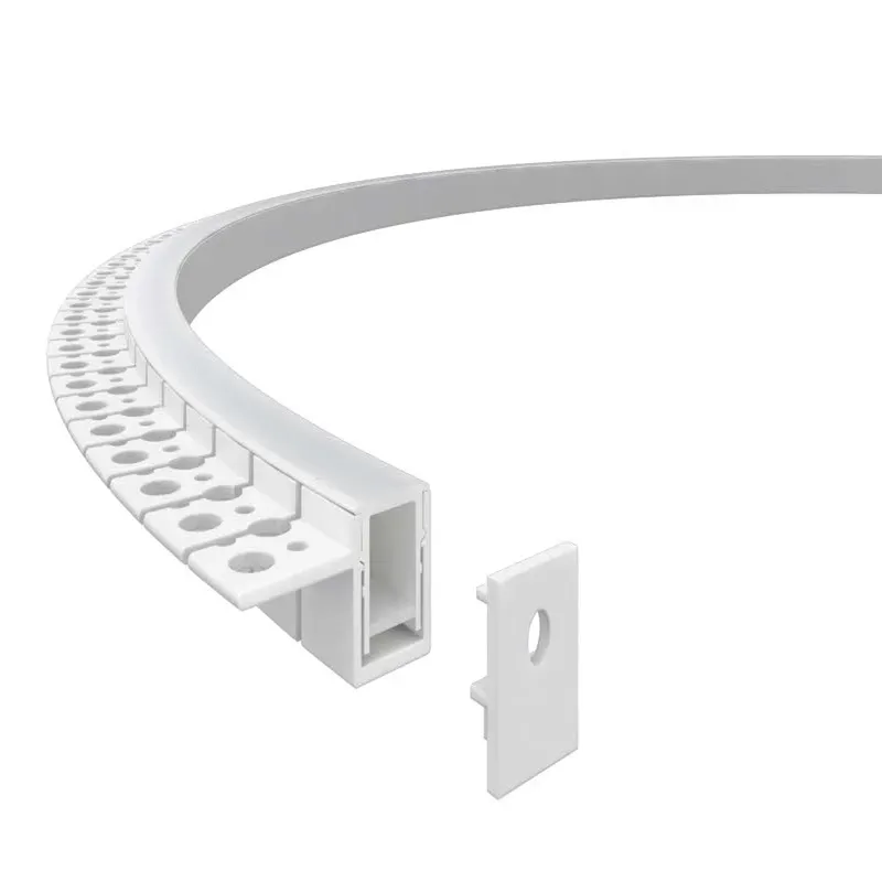 Профиль алюминиевый гибкий для встр. в ГКЛ 2000х15х10мм (35х15мм, вылет 20мм, монт. высота 10,5мм,макс. шир. ленты 12мм) Вартон V4-R0-70.0001.KIT-1510G