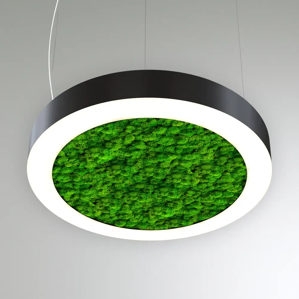 Светильник светодиодный RVE-LBX-MOSS-RING-400-P (Кольцо 400х400х100мм S80мм 24Вт Подвесной 4000К Белый) RVElektro RVE00000527