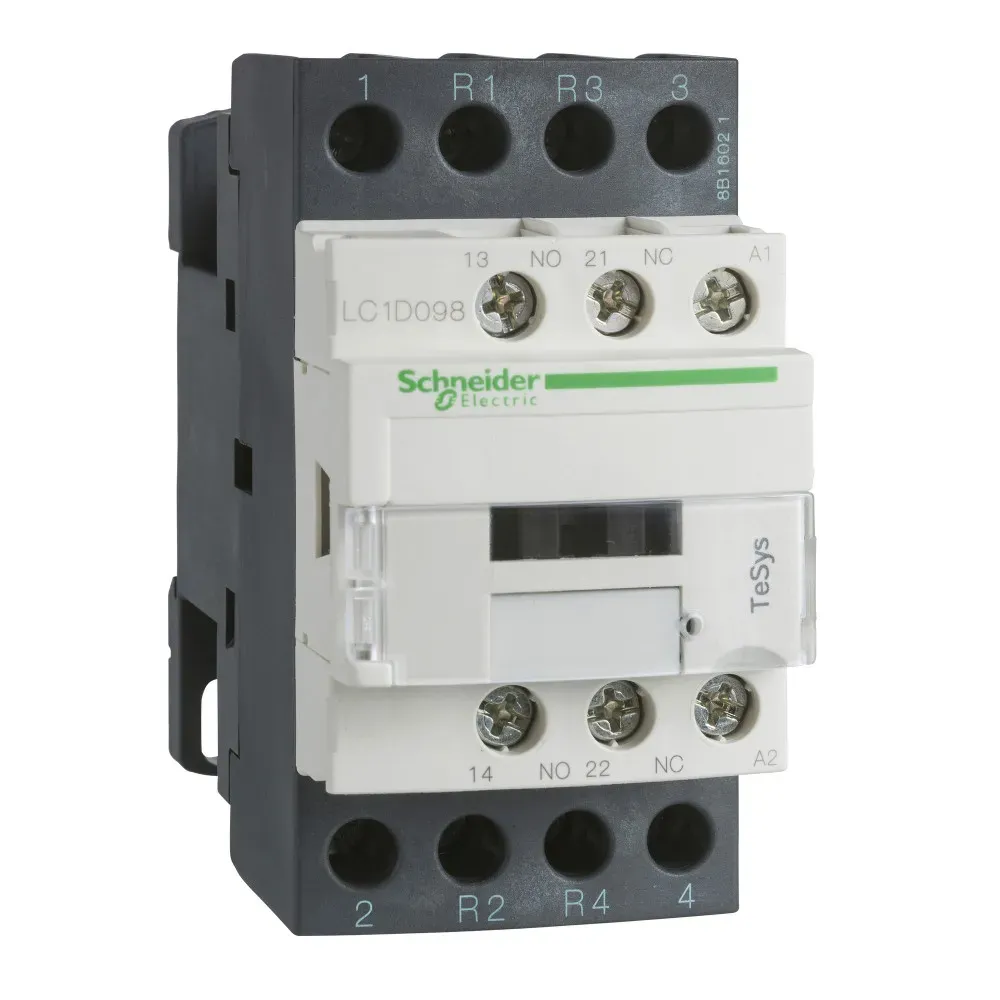 КОНТАКТОР D 4P (2НО+2НЗ),АС1 40 А,НО+НЗ,24V       DС,ОГРАН. ПЕРЕНАПРЯЖЕНИЙ SE (Schneider) LC1D258BD