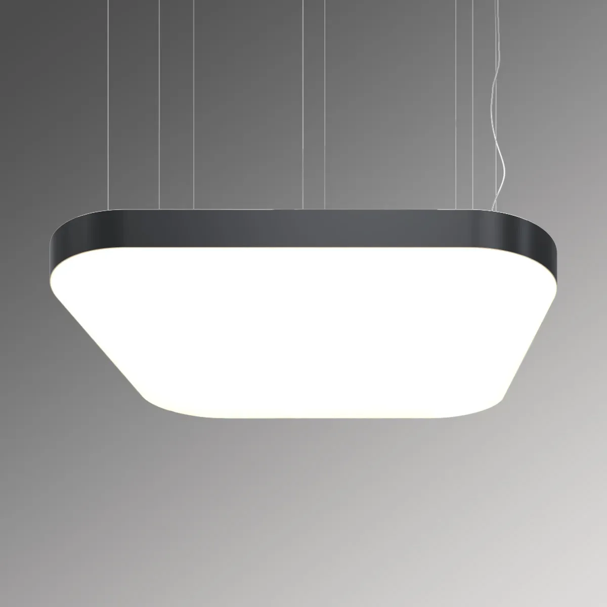 Светильник светодиодный RVE-LBX-BOX-SOFT-500-P (Квадрат закругл. 500х500х100мм 35Вт Подвесной 4000К Белый) RVElektro RVE00000331