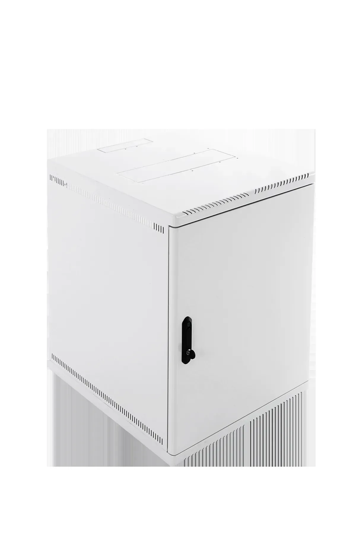 Шкаф телекоммуникационный настенный сварной 12u (600 х 650) съёмные стенки, дверь металл, чёрный ЦМО ШРН-12.650.1-9005