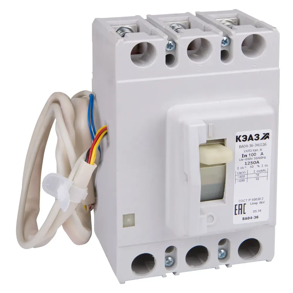 Выключатель автоматический ва04-36-341116-125а-1500-690ac-ухл3- КЭАЗ 264200