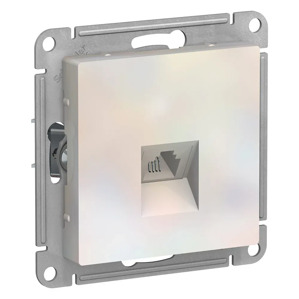 Розетка ATLASDESIGN телефонная RJ11 механизм жемчуг SE (Потенциал) ATN000481