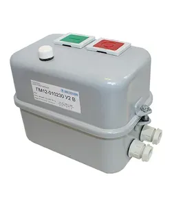 Пускатель электромагнитный ПМ12-025230 У2 В, 380В/50Гц, 1з, 25А, нереверсивный, с реле РТТ-131 21,3-25,0А, в корпусе IP54, с кнопками ПУСК+СТОП+R+лампа Электротехник ET000234