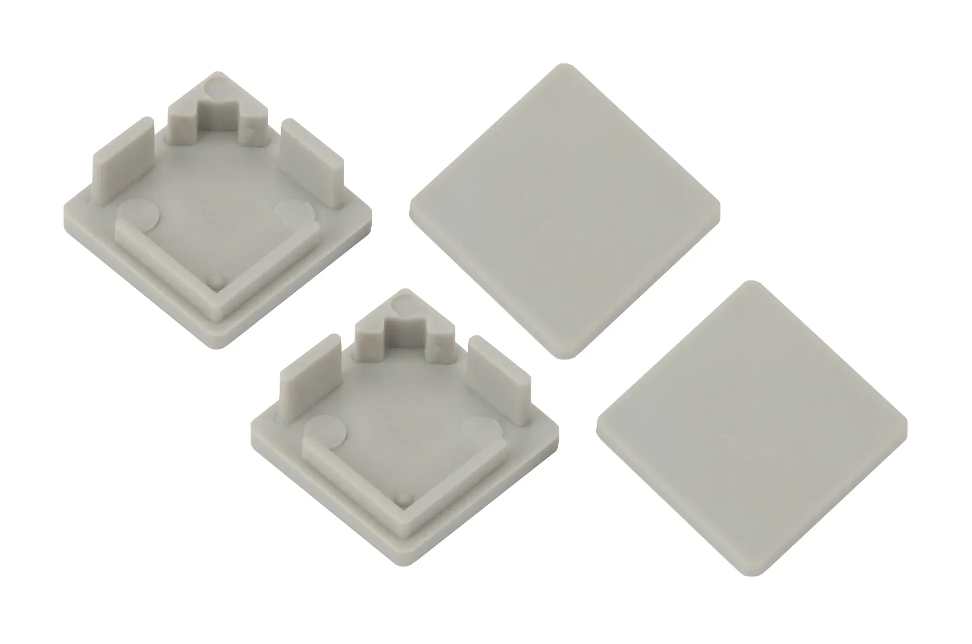 Набор заглушек для профиля CAB280, 4 глухие квадратные (500/24000) ЭРА Б0039453