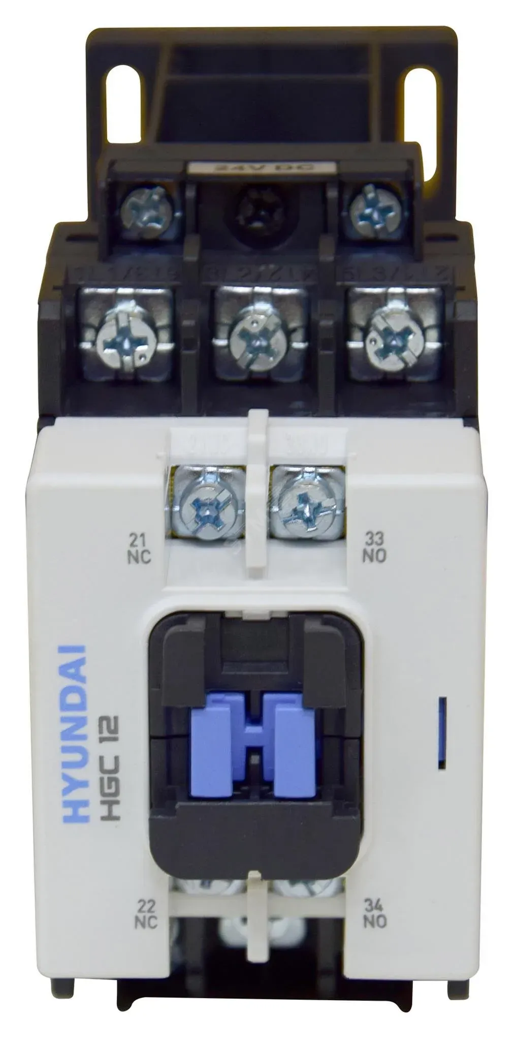 Магнитный контактор HGC12 11NS X220 12А 5.5 квт при АС3 (380-440В) напряжение катушки 220В АC 1НО+1НЗ Элком 13.01.01.000528