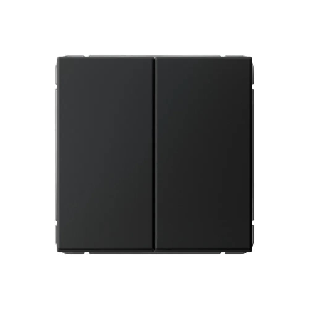 ARTGALLERY 2-клавишный выключатель, сх.5, 10АХ, механизм, карбон SE (Потенциал) GAL001051