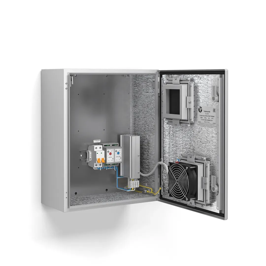 Термошкаф с обогревом и активной вентиляцией, ip55, -40град. до +50град.с, 400x500x210 мм ТАХИОН-КЛИМАТ 52007