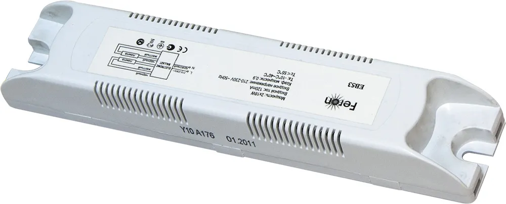 Электронный пускорегулирующий аппарат ЭПРА ЛЛ 2х36 встраиваемый c патронами и крепежами FERON 21553