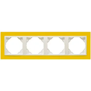 Efapel 90940 TRG 4-х местная рамка, желтый/лед Efapel 90940 TRG