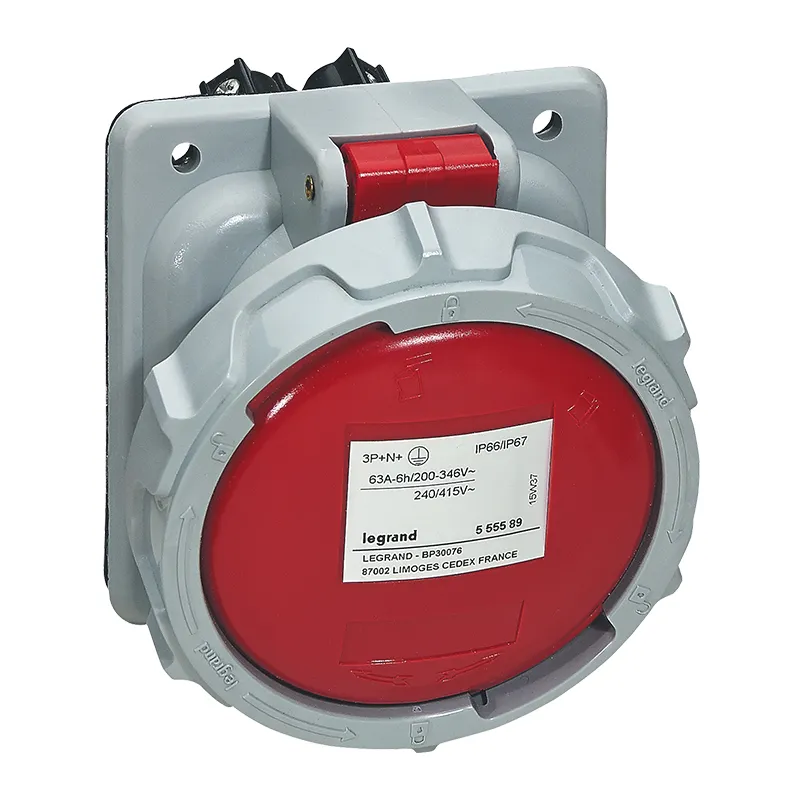 Розетка встроенная - 63а - 3к+з - 380в - ip67 LEGRAND/DACCORD 555588