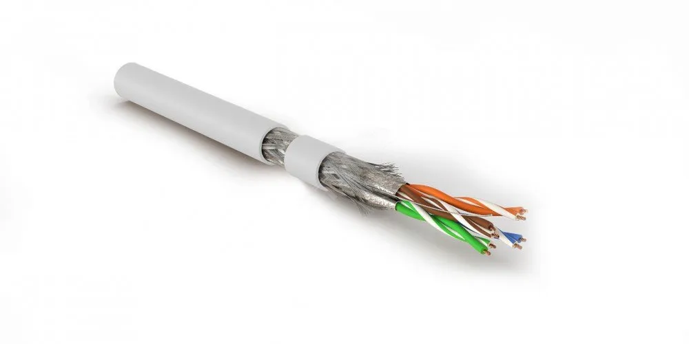 Витая пара S/FTP кат 7 4 пары AWG26 patch IN LSZH нг(А)-HF белый 500м