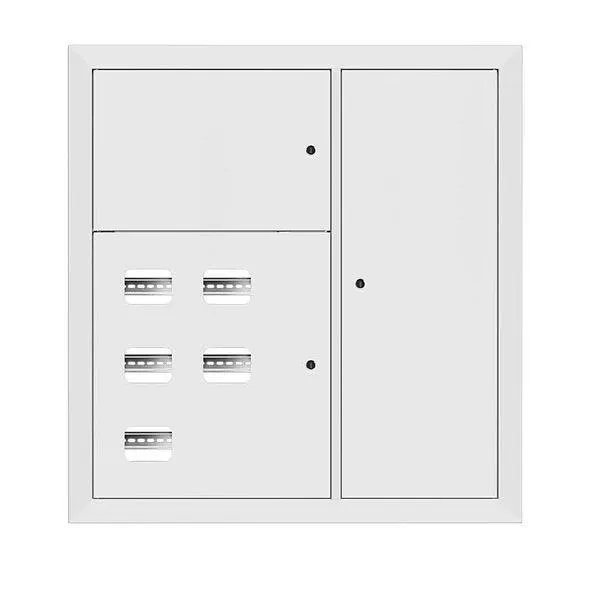 Щит этажный 5 кв. ral9003 (1000х950х160) basic EKF MB28-V-5-R9003