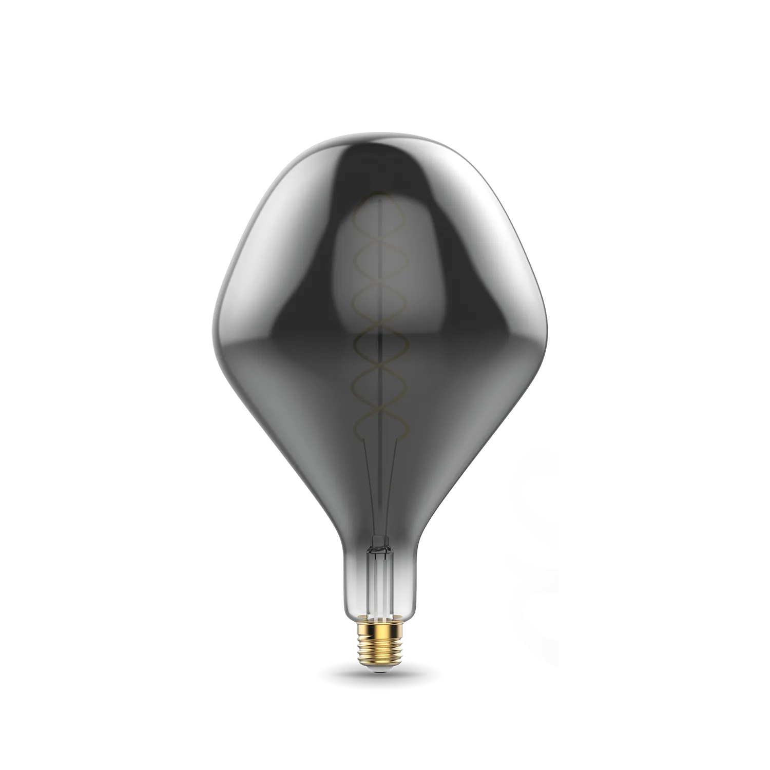 Лампа светодиодная филаментная led 8 вт 300 лм 2400к ac185-265в e27 sd160 теплая серая колба black filament GAUSS 163802008