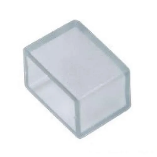 Изолирующий зажим UCW-K14-CLEAR 025 POLYBAG (заглушка) для светодиодной ленты 220В, 14-16х7мм, цвет прозрачный, 25 штук в пакете. Uniel UL-00000871