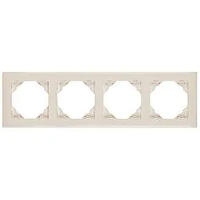 Efapel 90940 TMF 4-х местная рамка, бежевый Efapel 90940 TMF
