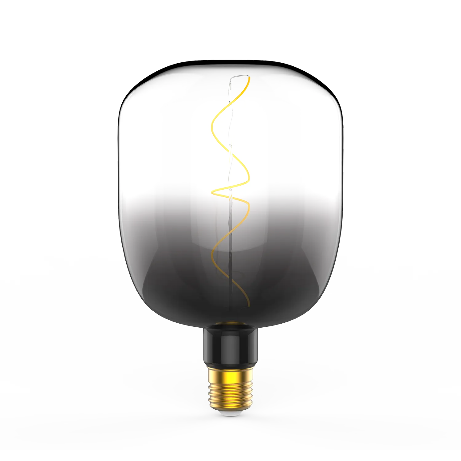 Лампа светодиодная филаментная led 5 вт 200 лм 1800к ac185-265в e27 v140 теплая темная колба black filament GAUSS 1008802105