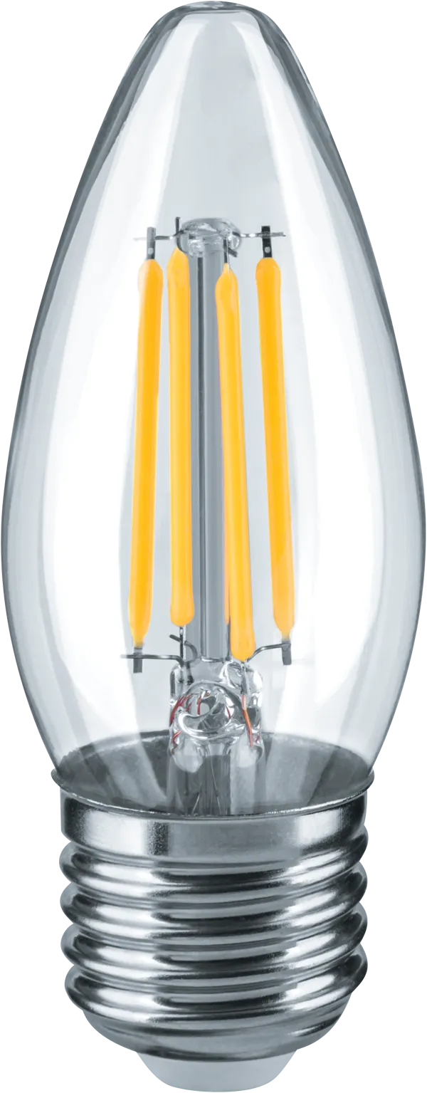 Лампа светодиодная led 4вт е27 теплый свеча filament NAVIGATOR GROUP 21353