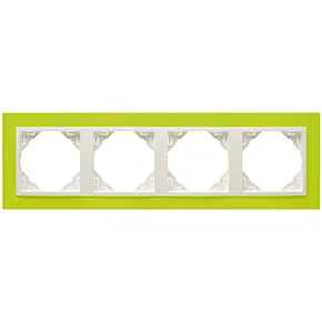 Efapel 90940 TDG 4-х местная рамка, зеленый/лед Efapel 90940 TDG