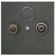 Ecoplast Накладка розетки TV+FM+SAT 2(3) (черный бархат) LK60 Экопласт 865208